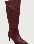 Steve Madden ботуши под коляното дамски от кожа Lucid бордо 11004848