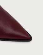 Steve Madden ботуши под коляното дамски от кожа Lucid бордо 11004848