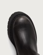 Steve Madden ботуши под коляното дамски от кожа Sonar сиви 11005588