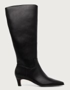 Steve Madden ботуши под коляното с нисък ток дамски New Davis черни 11005691