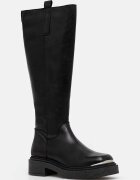 Steve Madden Кожени ботуши Constance в черно с равна подметка SM11003238