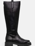 Steve Madden Кожени ботуши Constance в черно с равна подметка SM11003238