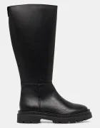 Steve Madden Кожени ботуши Kaja-W в черно с равна подметка 11004946