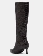 Steve Madden Кожени ботуши Lavan в кафяво с тънък ток 11003290