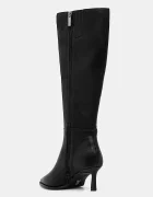 Steve Madden Кожени ботуши Lucid в черно с тънък ток 11004848