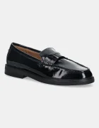 Steve Madden Кожени мокасини Adison в черно с равна подметка 11004736