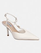 Steve Madden Кожени обувки с тънък ток Sanders в бежово 11005288