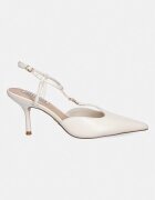 Steve Madden Кожени обувки с тънък ток Sanders в бежово 11005288