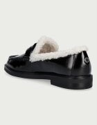 Steve Madden мокасини дамски от кожа Adison-F черни 11005897