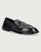Steve Madden мокасини дамски от кожа Chapters черни 11005783