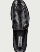 Steve Madden мокасини дамски от кожа Chapters черни 11005783