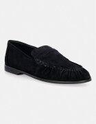 Steve Madden мокасини дамски от велур Muse черни 11005231