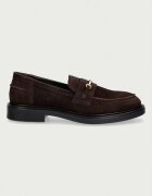 Steve Madden мокасини дамски от велур Resta кафяви 11005792
