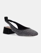 Steve Madden Обувки с дебел ток Smitten в черно с дебел ток с отворена пета SM11003213