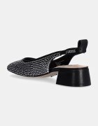 Steve Madden Обувки с дебел ток Smitten в черно с дебел ток с отворена пета SM11003213