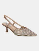 Steve Madden Обувки с тънък ток Legaci-MR в бежово с нисък ток с отворена пета SM11003302