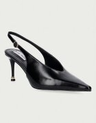 Steve Madden обувки с ток от кожа Archway черни 11005669