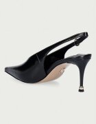 Steve Madden обувки с ток от кожа Archway черни 11005669