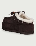 Steve Madden пантофи дамски от велур Cuddly кафяви 11005708