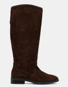 Steve Madden Велурени ботуши Vlora в кафяво с равна подметка 11004761