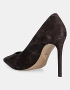 Steve Madden Велурени обувки с тънък ток Thrive в кафяво 11003887