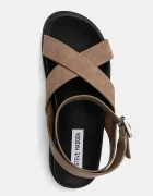 Steve Madden Велурени сандали My Bestie в кафяво SM11003787