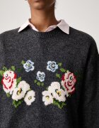 Stine Goya пуловер дамски с вълна сив SG-AW26-K099-2469