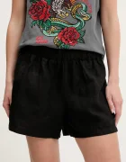 Superdry Ленен къс панталон