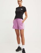 The North Face Памучна тениска W S/S Redbox Slim Tee в черно NF0A87NMJK31