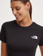 The North Face Памучна тениска W S/S Redbox Slim Tee в черно NF0A87NMJK31
