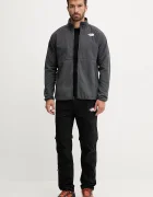 The North Face спортен суичър от полар Glacier Heavyweight сив NF0A89JGU8M1