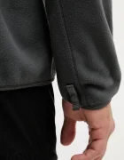 The North Face спортен суичър от полар Glacier Heavyweight сив NF0A89JGU8M1