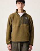 The North Face суичър мъжки от полар Yumiori зелен NF0A8FKPRL21