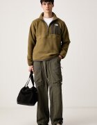 The North Face суичър мъжки от полар Yumiori зелен NF0A8FKPRL21