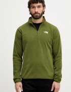 The North Face суичър мъжки от полар зелен NF0A8D0QBRI1
