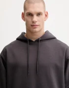 The North Face Суичър Redbox мъжки в сиво с качулка с изчистен дизайн NF0A8EFZ0SA1