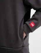 The North Face Суичър Redbox мъжки в сиво с качулка с изчистен дизайн NF0A8EFZ0SA1