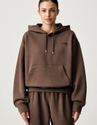 The North Face суичър с качулка дамски с памук Essential кафяв NF0A8HBX1OI1
