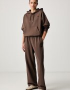 The North Face суичър с качулка дамски с памук Essential кафяв NF0A8HBX1OI1