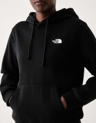The North Face суичър с качулка дамски с памук Evolution черен NF0A8CWNJK31