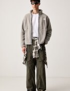 The North Face суичър с цип мъжки от полар Fleeski Fz Jacket сив NF0A88XQ2MB1