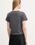 The North Face тениска basic дамска от памук Essential сива NF0A8GR1RHI1