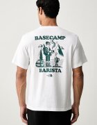 The North Face тениска мъжка от памук Basecamp бяла NF0A8JAAVD91