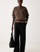 The North Face уголемен суичър дамски с памук Essential кафяв NF0A8HBY1OI1