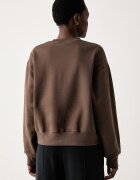 The North Face уголемен суичър дамски с памук Essential кафяв NF0A8HBY1OI1