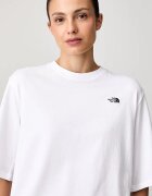 The North Face уголемена тениска дамска от памук Essential бяла NF0A8H71FN41