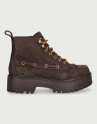 Timberland боти с платформа дамски от набук Stone Street кафяви TB0A27YZW071
