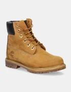 Timberland Кожени обувки Premium 6 Inch в кафяво с равна подметка с лека изолация TB1103617131