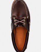 Timberland мокасини дамски от кожа кафяви TB0513042141