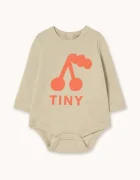 Tinycottons Бебешко боди CHERRY GRAPHIC RIB BODY